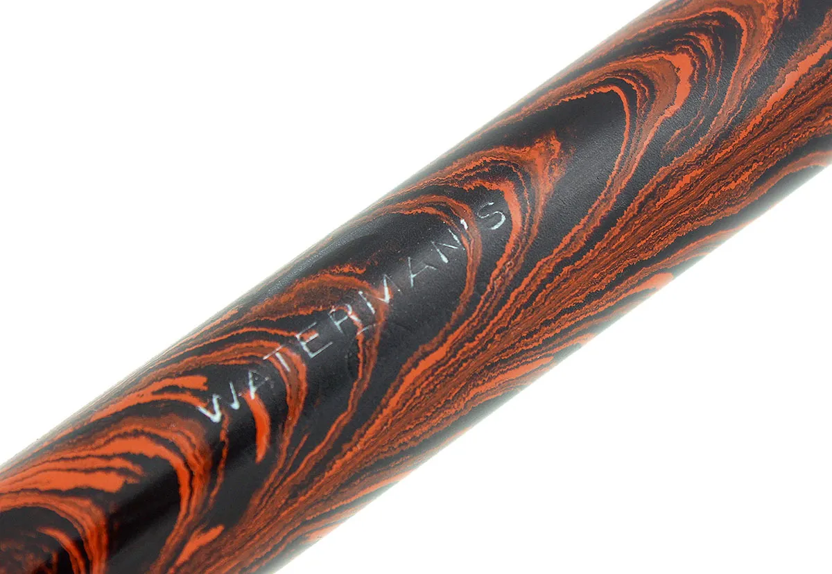 1920s WATERMAN #56 RED RIPPLE XF-BBB  FLEX NIB FOUNTAIN PEN RESTORED