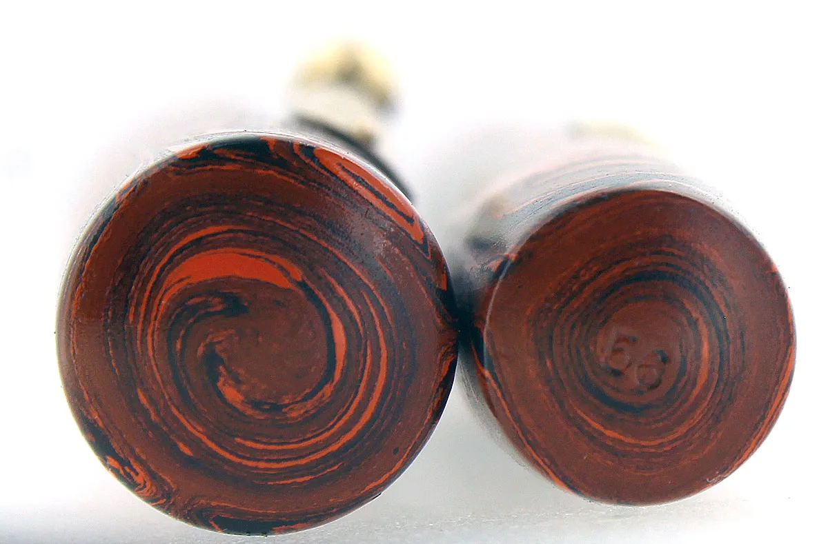 1920s WATERMAN #56 RED RIPPLE XF-BBB  FLEX NIB FOUNTAIN PEN RESTORED