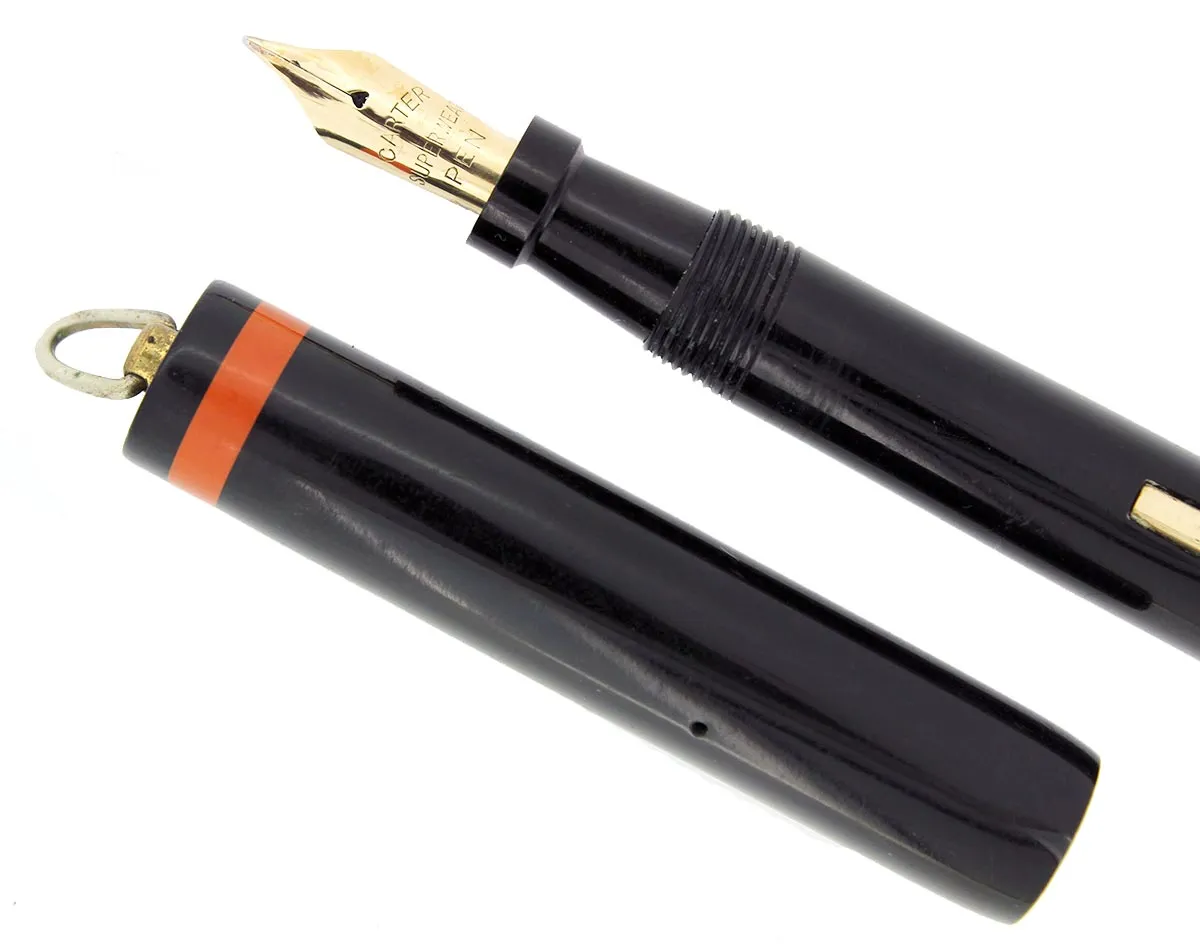 1930s CARTER'S RINGTOP FOUNTAIN PEN SUPERWEAR NIB RESTORED