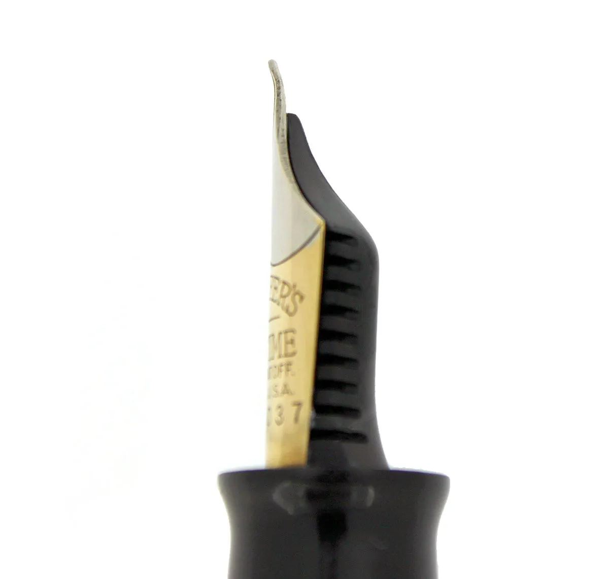 1936 SHEAFFER OVERSIZE GOLDEN PEARL BALANCE FOUNTAIN PEN RESTORED CONDITION