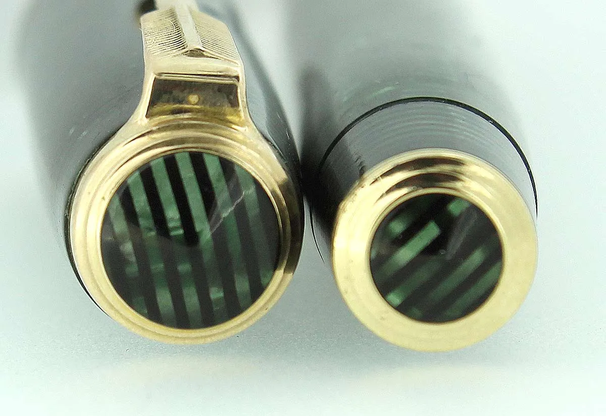 1937 PARKER EMERALD PEARL STANDARD VACUMATIC FOUNTAIN PEN CLEAN TRIM RESTORED
