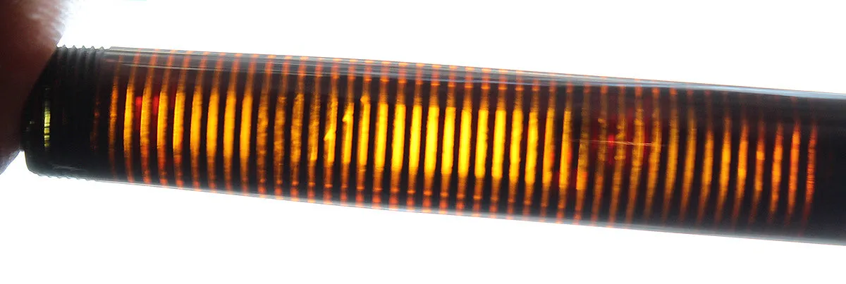 1938 PARKER BURGUNDY PEARL VACUMATIC DOUBLE JEWEL FOUNTAIN PEN RESTORED