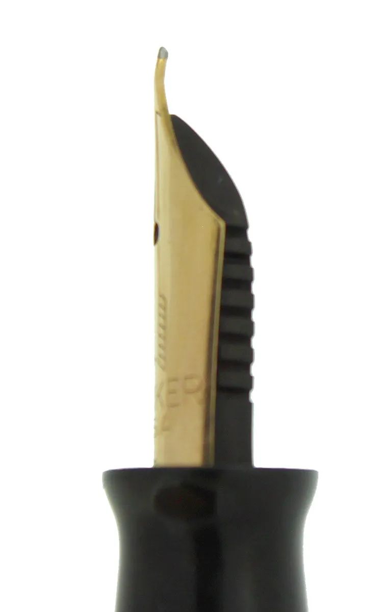 1940 PARKER VACUMATIC GOLDEN PEARL DOUBLE JEWEL FOUNTAIN PEN RESTORED NEAR MINT
