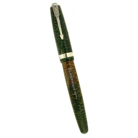 1944 PARKER VACUMATIC EMERALD PEARL SINGLE JEWEL FOUNTAIN PEN RESTORED