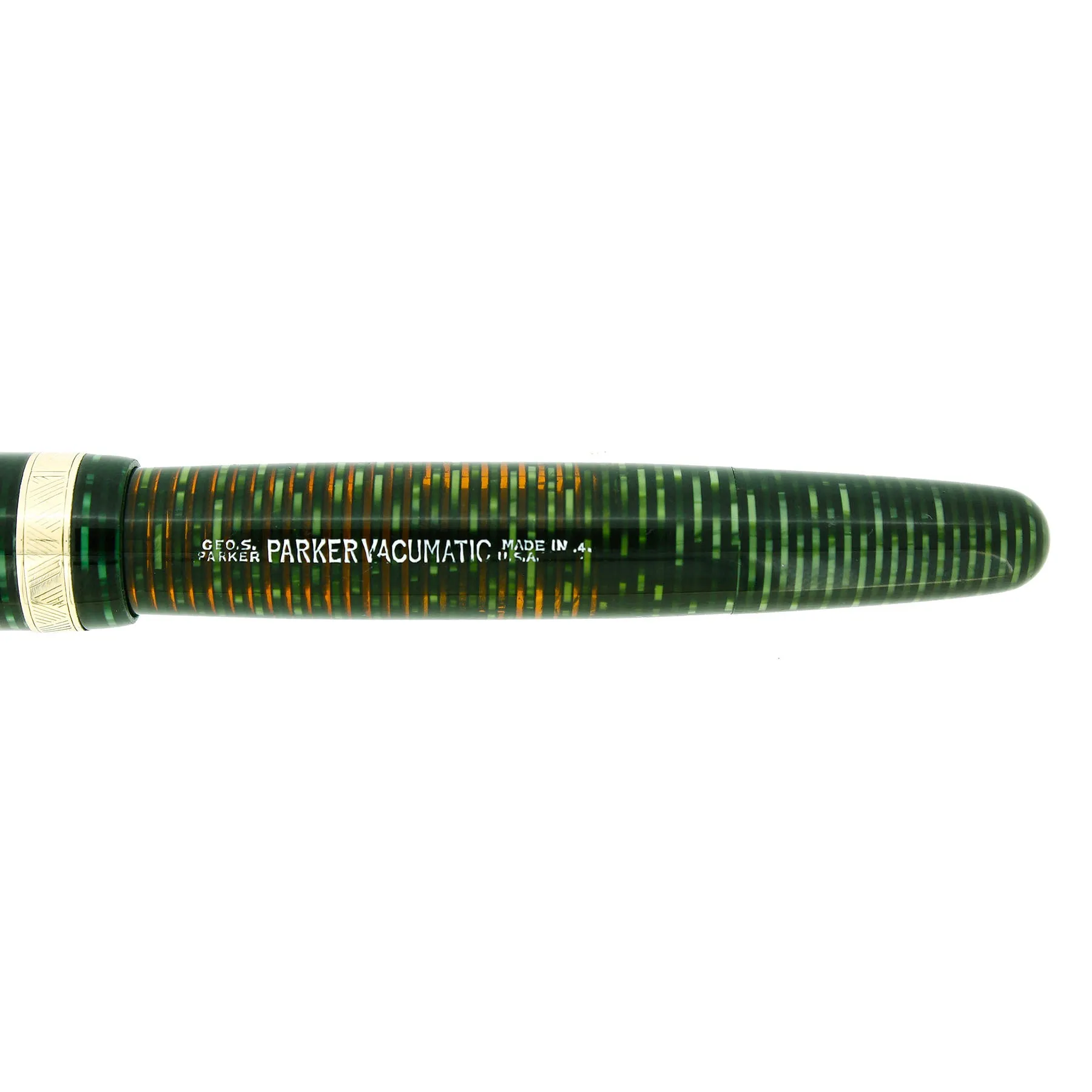 1944 PARKER VACUMATIC EMERALD PEARL SINGLE JEWEL FOUNTAIN PEN RESTORED