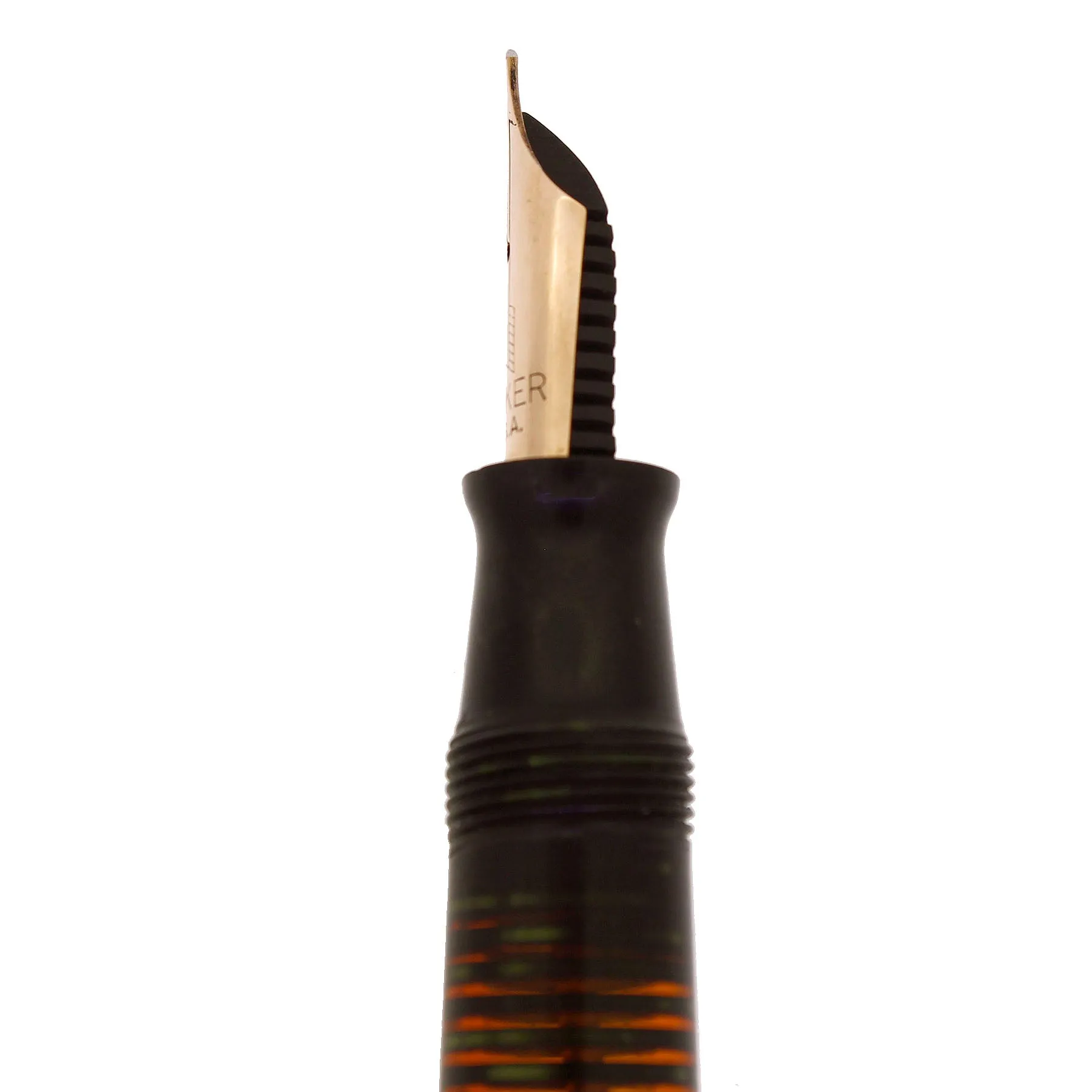 1944 PARKER VACUMATIC EMERALD PEARL SINGLE JEWEL FOUNTAIN PEN RESTORED