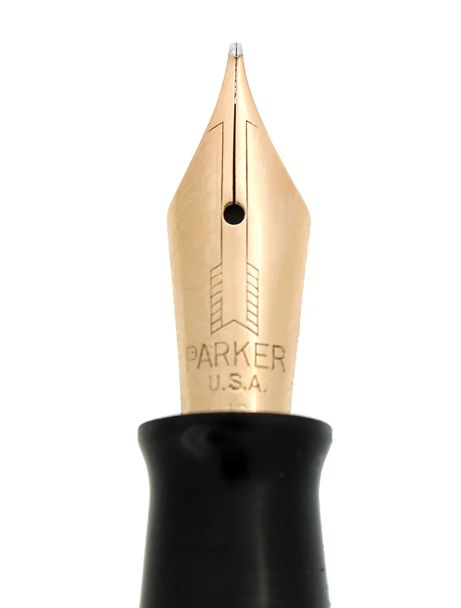 1948 PARKER AZURE PEARL VACUMATIC FOUNTAIN PEN MAJOR SIZE RESTORED NEAR MINT