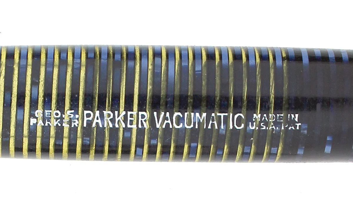 1948 PARKER AZURE PEARL VACUMATIC FOUNTAIN PEN MAJOR SIZE RESTORED NEAR MINT