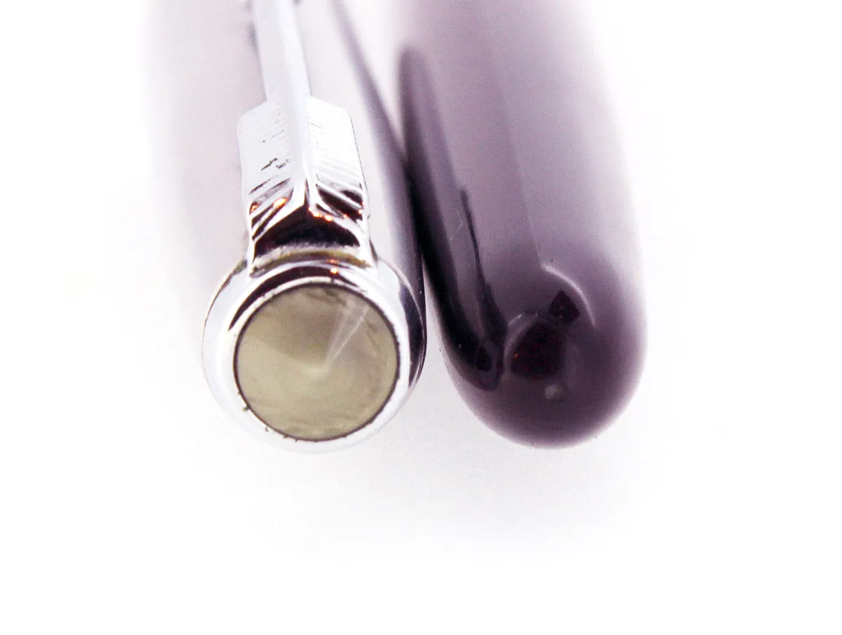 1949 PARKER 51 PLUM AEROMETRIC FOUNTAIN PEN WITH 1.19MM STUB NIB RESTORED