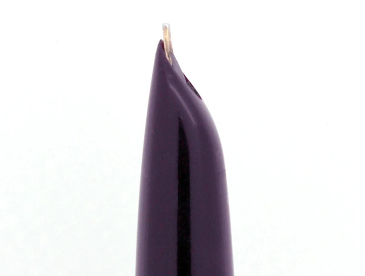 1949 PARKER 51 PLUM AEROMETRIC FOUNTAIN PEN WITH 1.19MM STUB NIB RESTORED