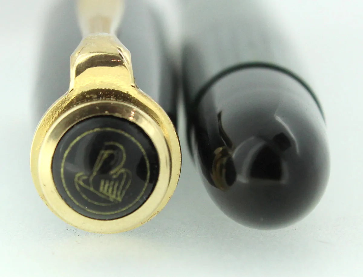 1950s PELIKAN 400NN FOUNTAIN PEN GREEN STRIATED CELLULOID B-BBB NIB RESTORED