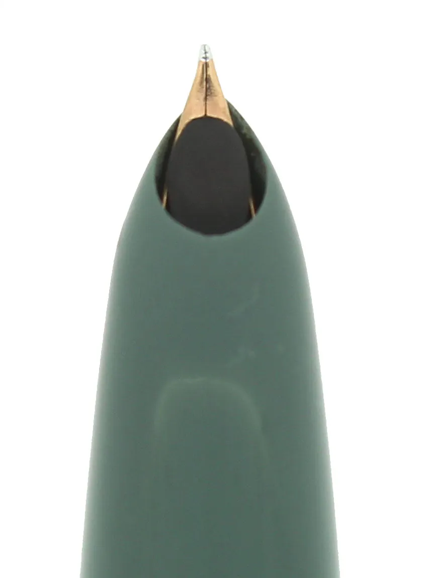 1951 PARKER 51 NAVY GREY AEROMETRIC SMOOTH FINE NIB FOUNTAIN PEN RESTORED