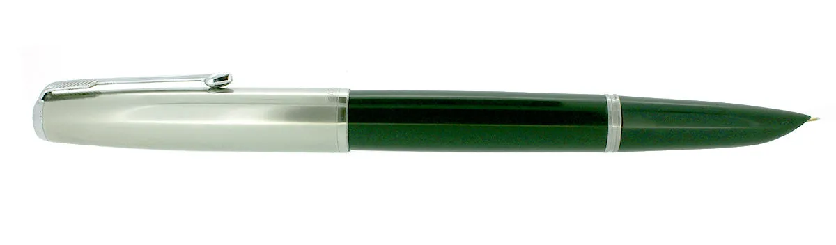 1952 PARKER 51 FOREST GREEN AEROMETRIC FOUNTAIN PEN MEDIUM NIB RESTORED