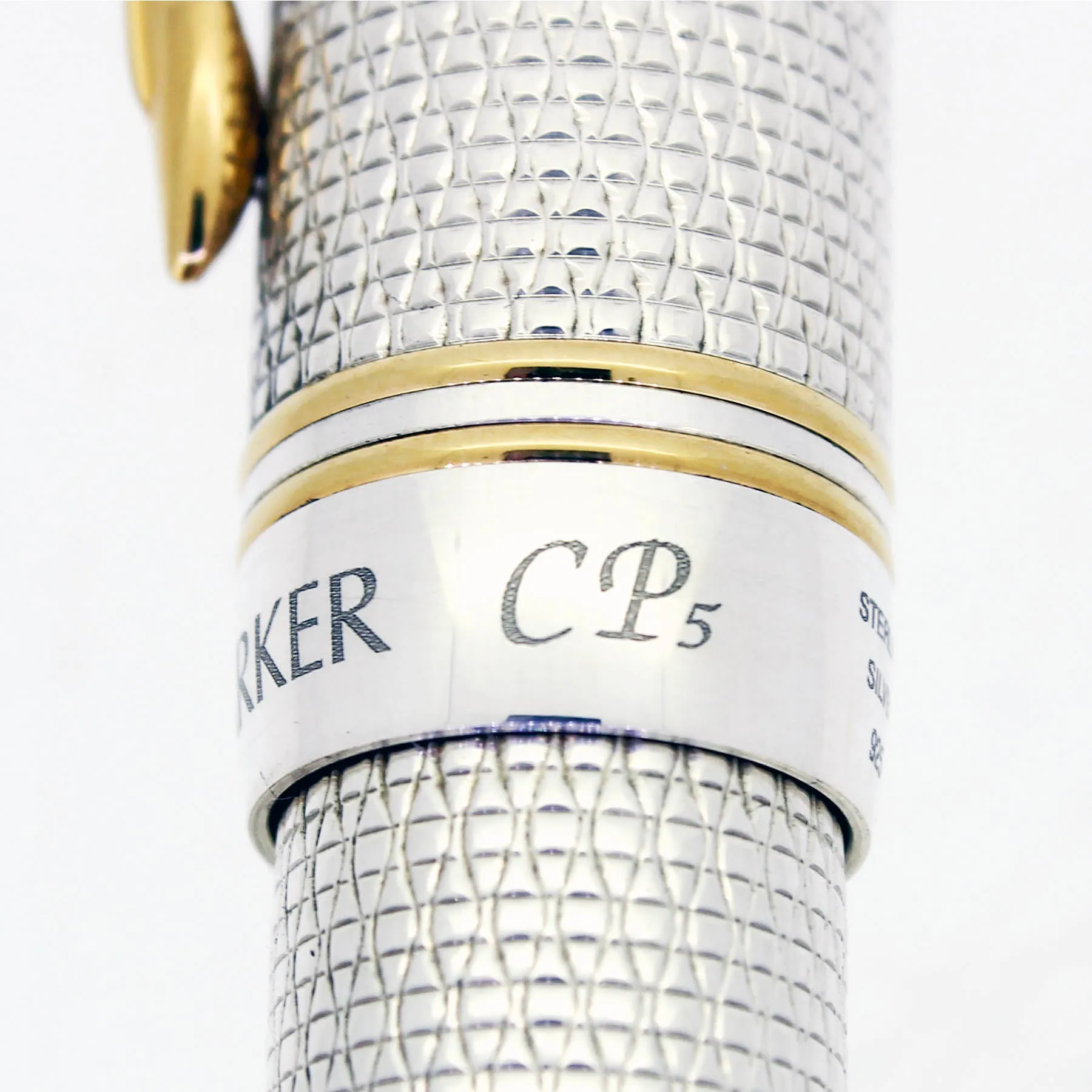 1999 PARKER DUOFOLD CLASSIC PENS CP5 MODERN LIMITED EDITION STERLING FOUNTAIN PEN