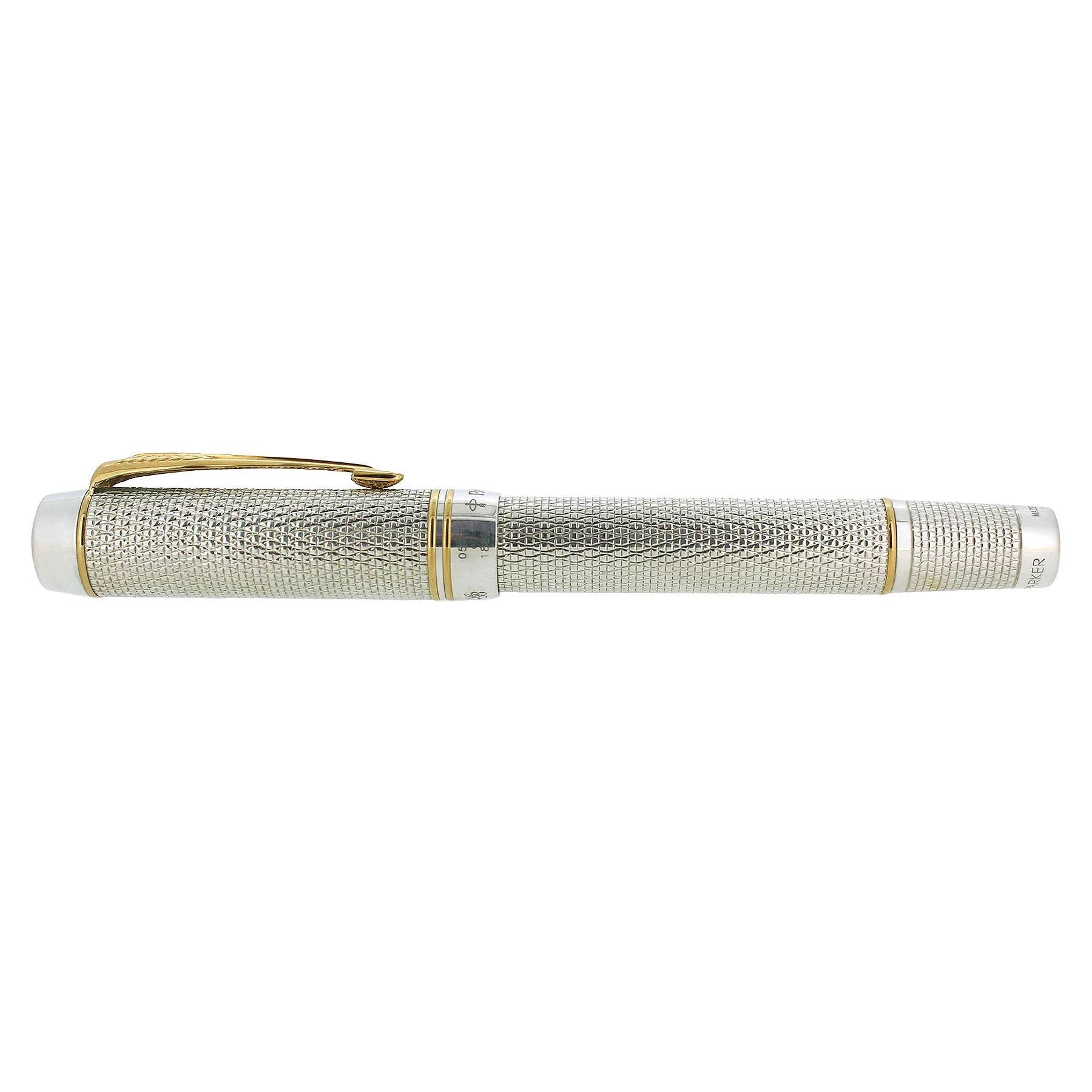 1999 PARKER DUOFOLD CLASSIC PENS CP5 MODERN LIMITED EDITION STERLING FOUNTAIN PEN