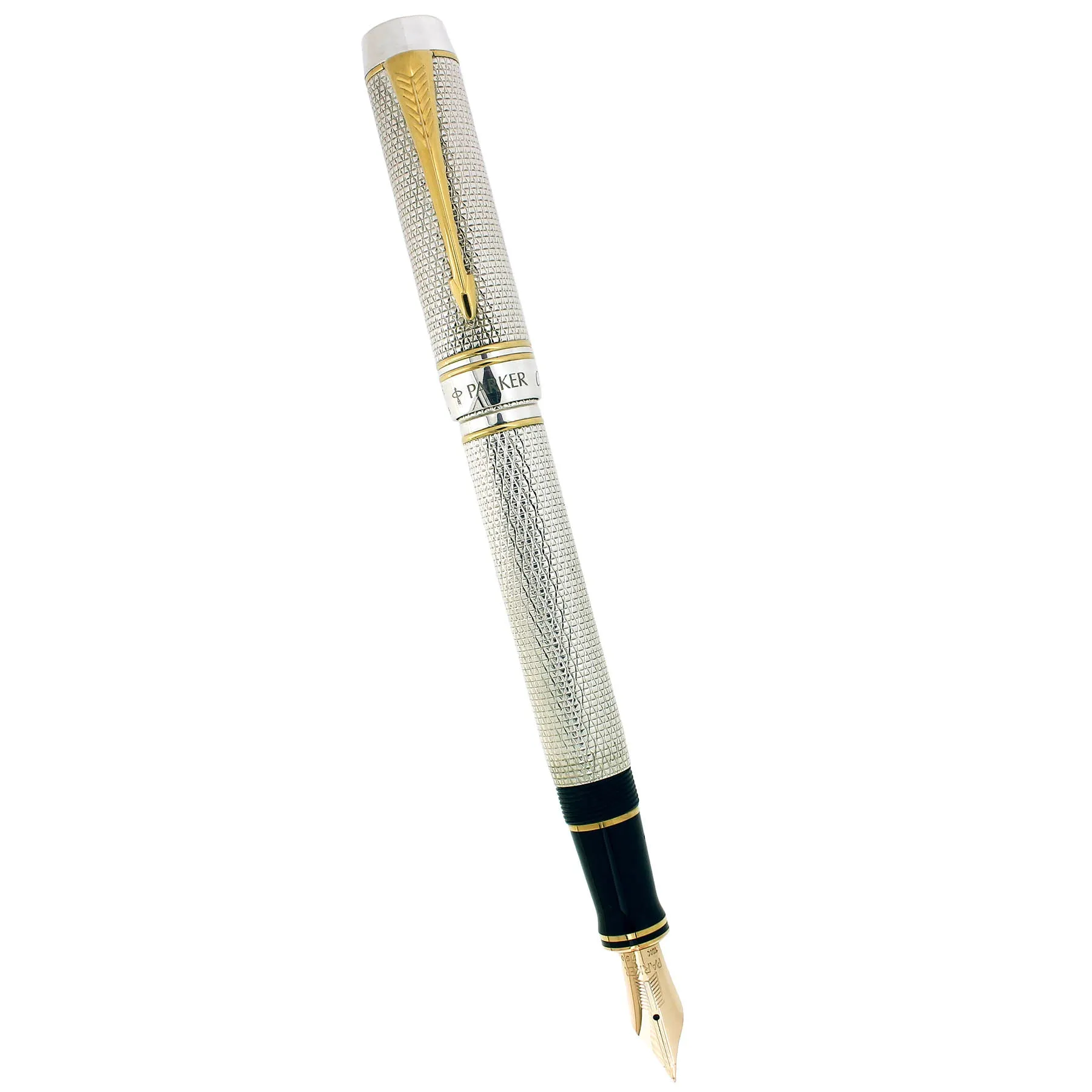 1999 PARKER DUOFOLD CLASSIC PENS CP5 MODERN LIMITED EDITION STERLING FOUNTAIN PEN