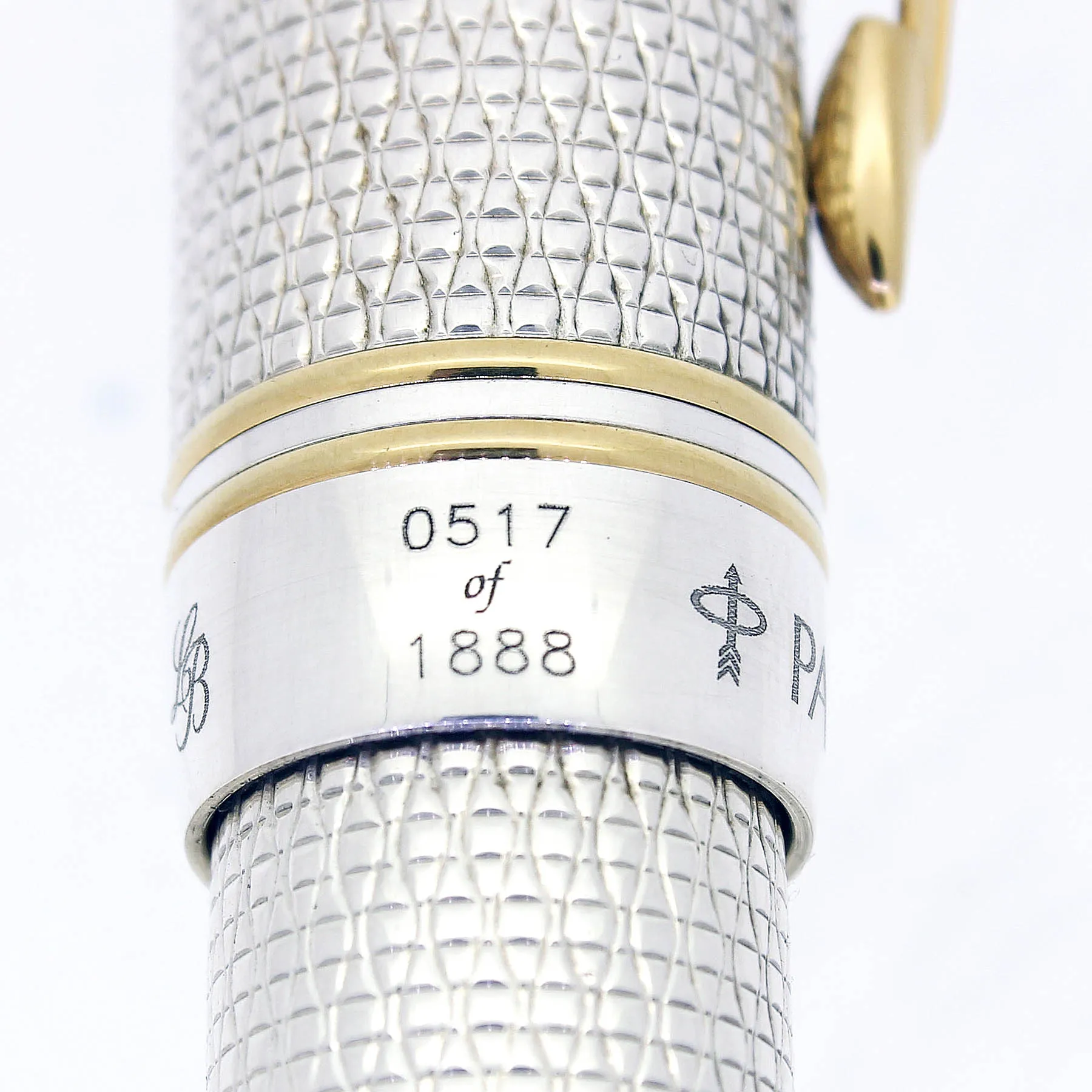 1999 PARKER DUOFOLD CLASSIC PENS CP5 MODERN LIMITED EDITION STERLING FOUNTAIN PEN