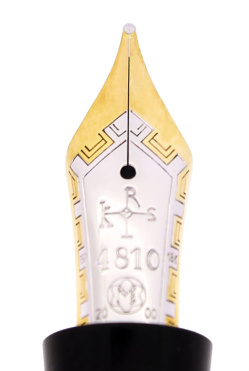 2000 MONTBLANC 888 PATRON OF THE ARTS KARL DER GROSSE 18K GOLD LIMITED EDITION FOUNTAIN PEN NEVER INKED