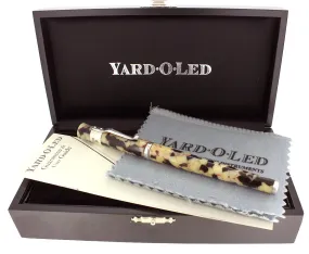 Mint Condition 2008 Yard-O-Led Astoria Sterling Silver Fountain Pen with Ebony Cream, Never Inked - NOS