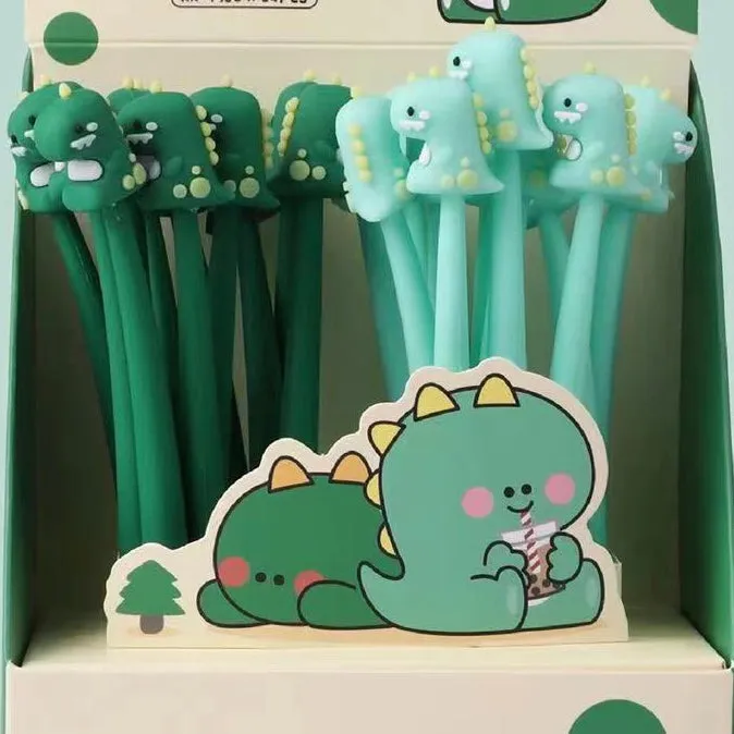 22492 DINOSAUR WIGGLE GEL PEN-24