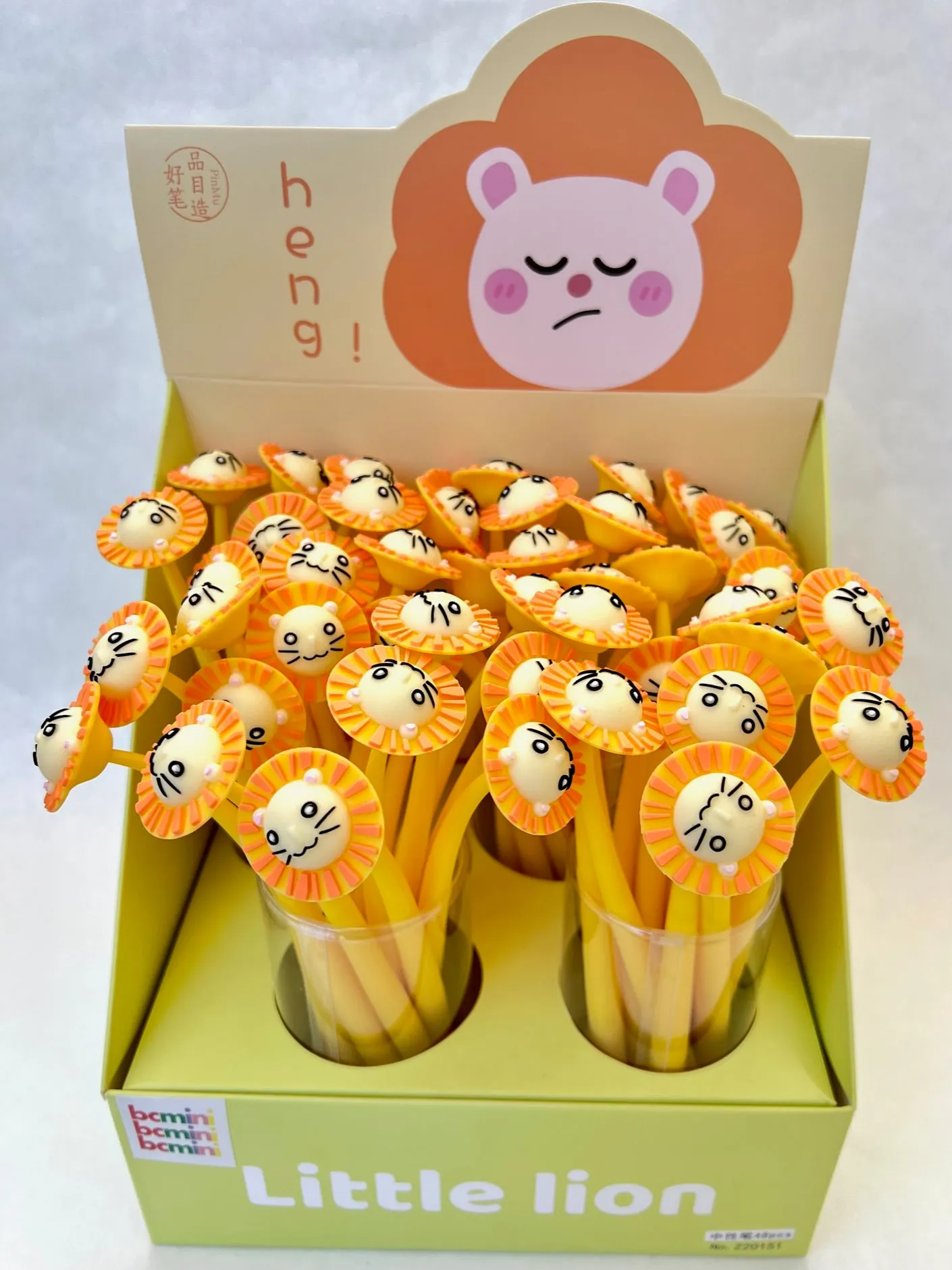 22550 LITTLE LION FLOWER GEL PEN-48
