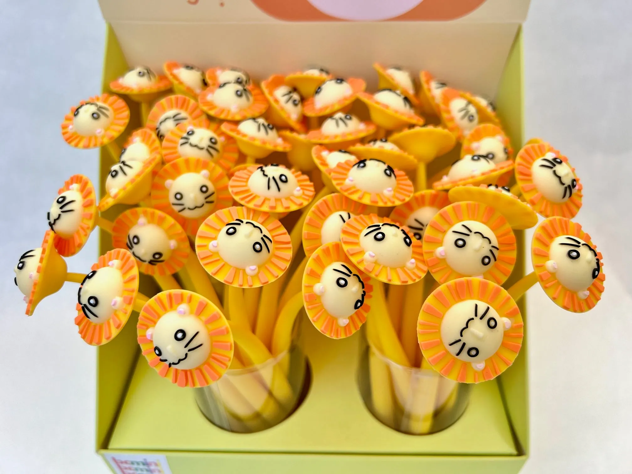 22550 LITTLE LION FLOWER GEL PEN-48