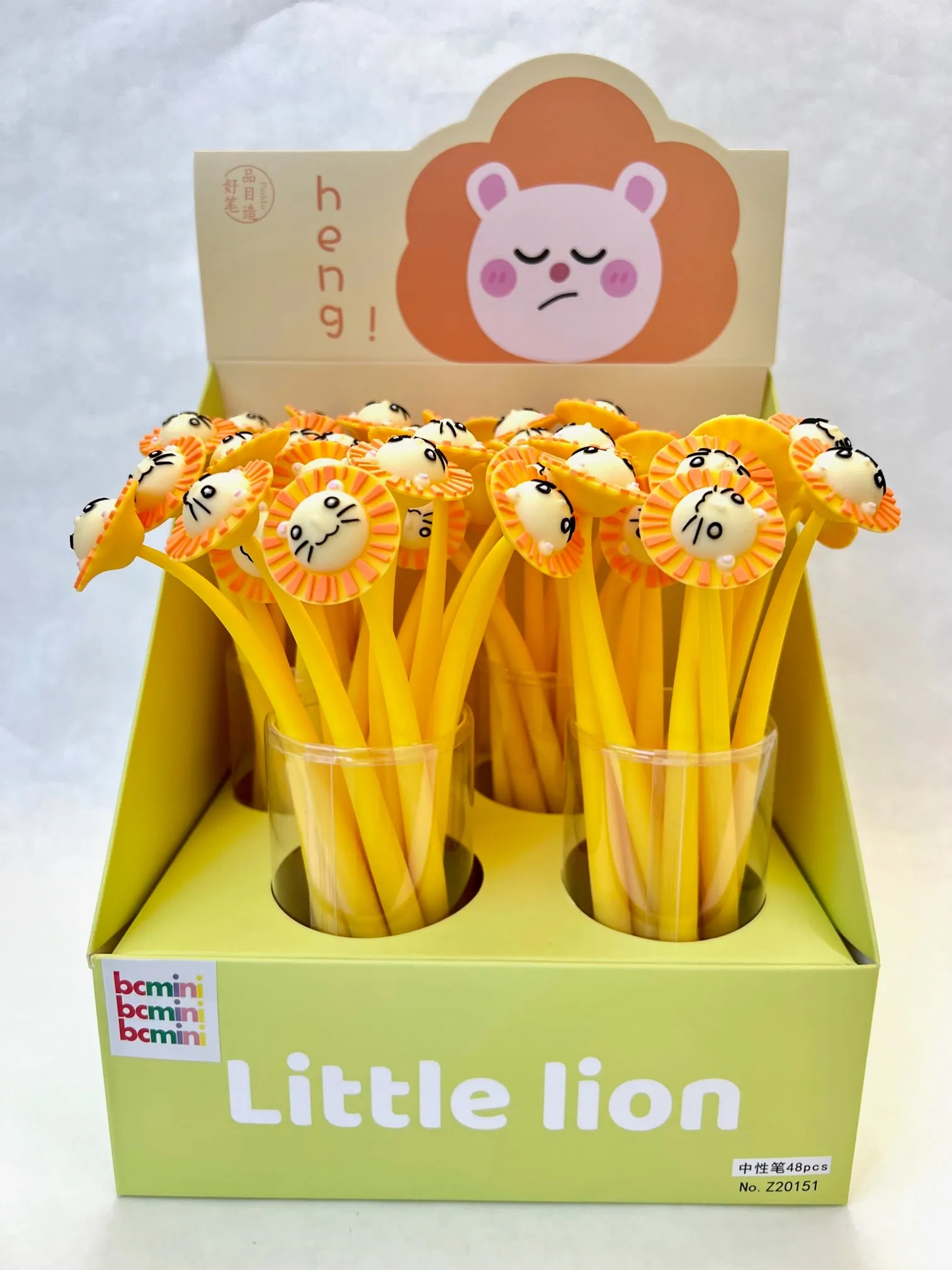 22550 LITTLE LION FLOWER GEL PEN-48