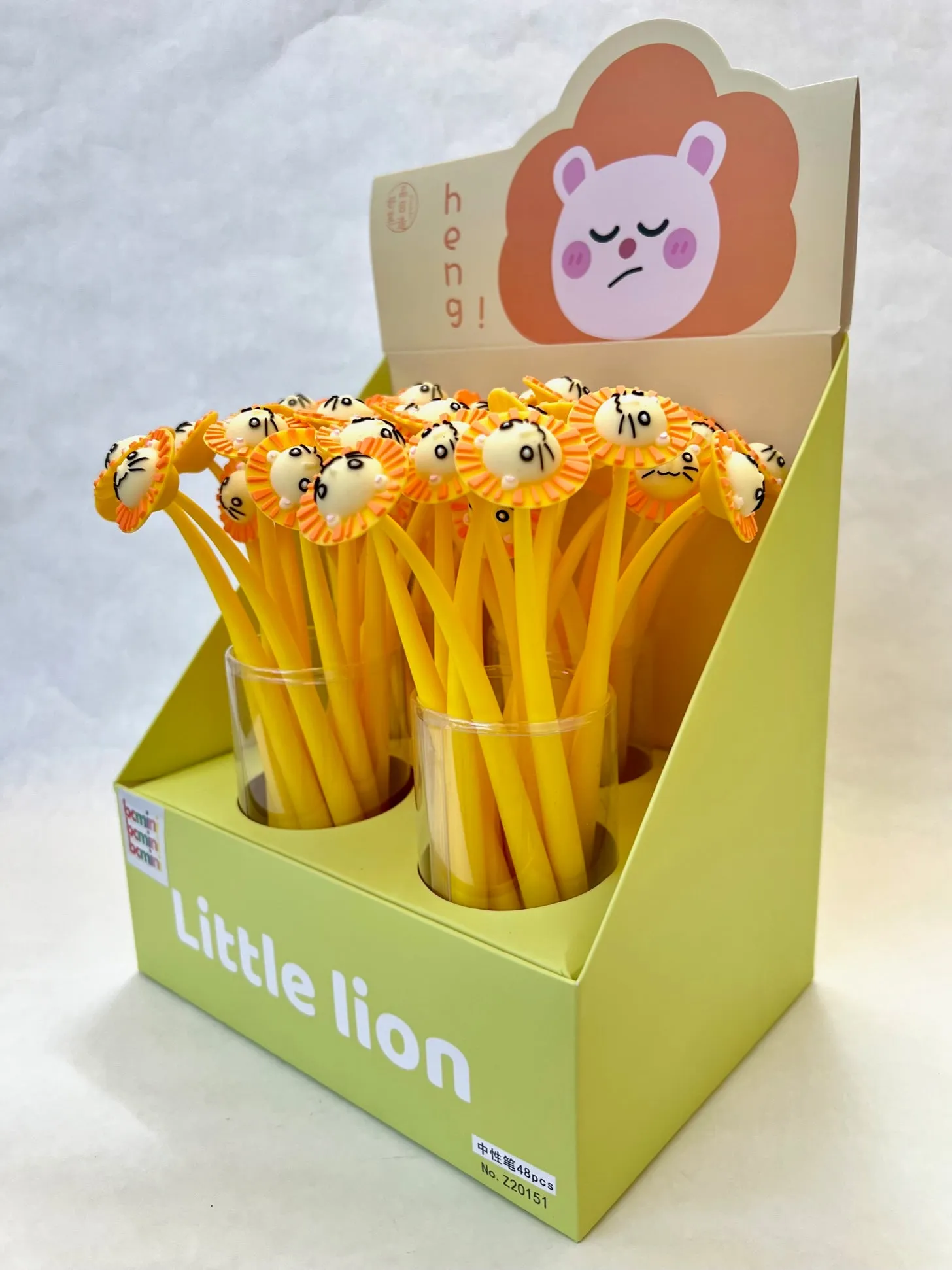 22550 LITTLE LION FLOWER GEL PEN-48