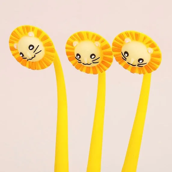22550 LITTLE LION FLOWER GEL PEN-48