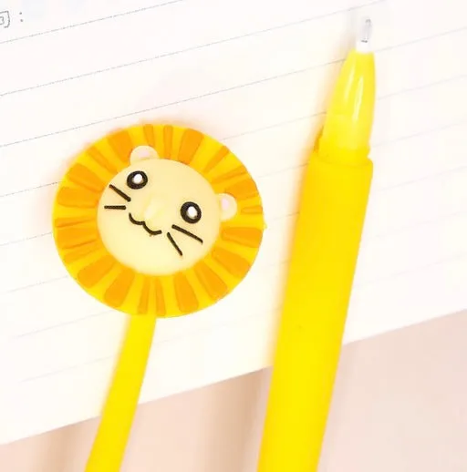 22550 LITTLE LION FLOWER GEL PEN-48