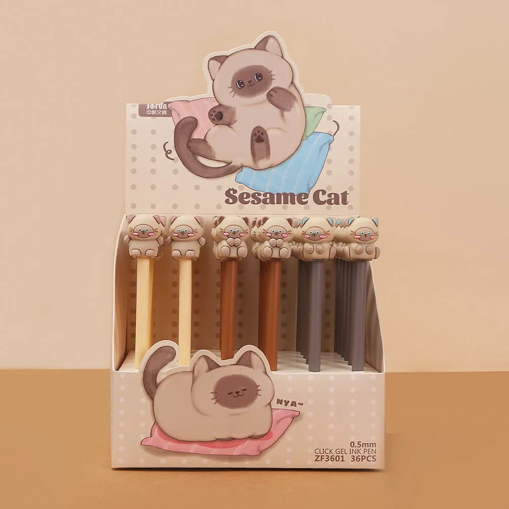 22590 SESAME CAT GEL PEN-36