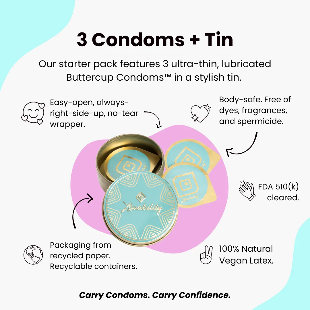 3 Condoms   Tin
