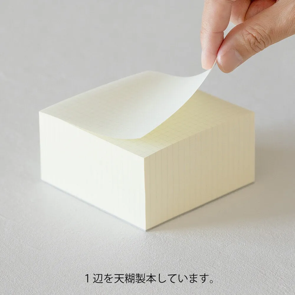5MM GRID MIDORI MEMO Block 500 Sheets Memo Cube Memo Pad Grid Memo Pad Grid Memo Cube Grid Memo Block | 15286