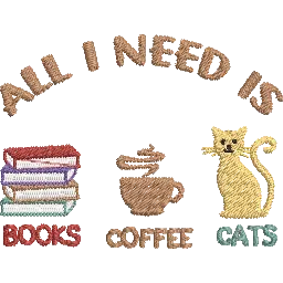 All-I-Need-is-Book - Embroidery Design
