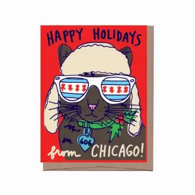 Alpine Cat Chicago Holiday Card