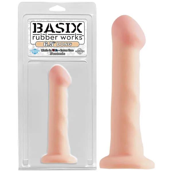 Basix Rubber Works 6.5'' Dong With Suction Cup - Flesh 16.5 cm (6.5'') Dong