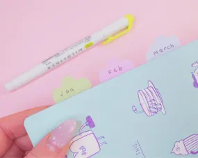 Blue Cloud Index Tabs – Cute Divider Stickers for Planners & Cards | ID005
