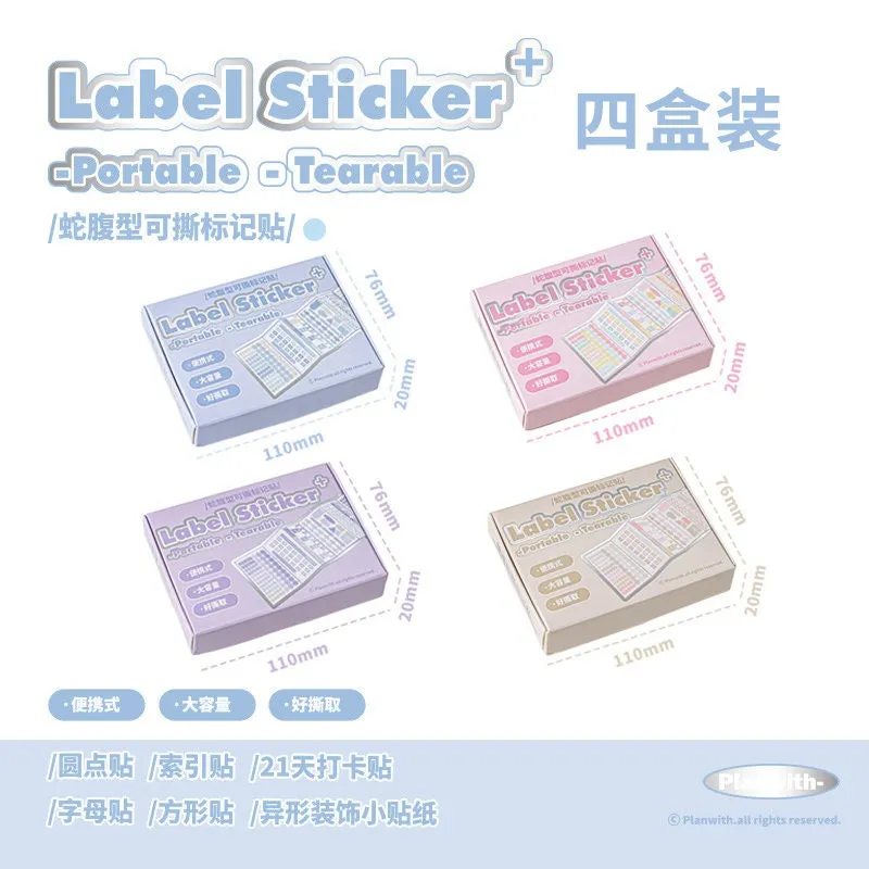 BLUE PLANWITH Label Stickers Dot Stickers Square Stickers Bar Stickers Circle Stickers Index Tabs Index Stickers