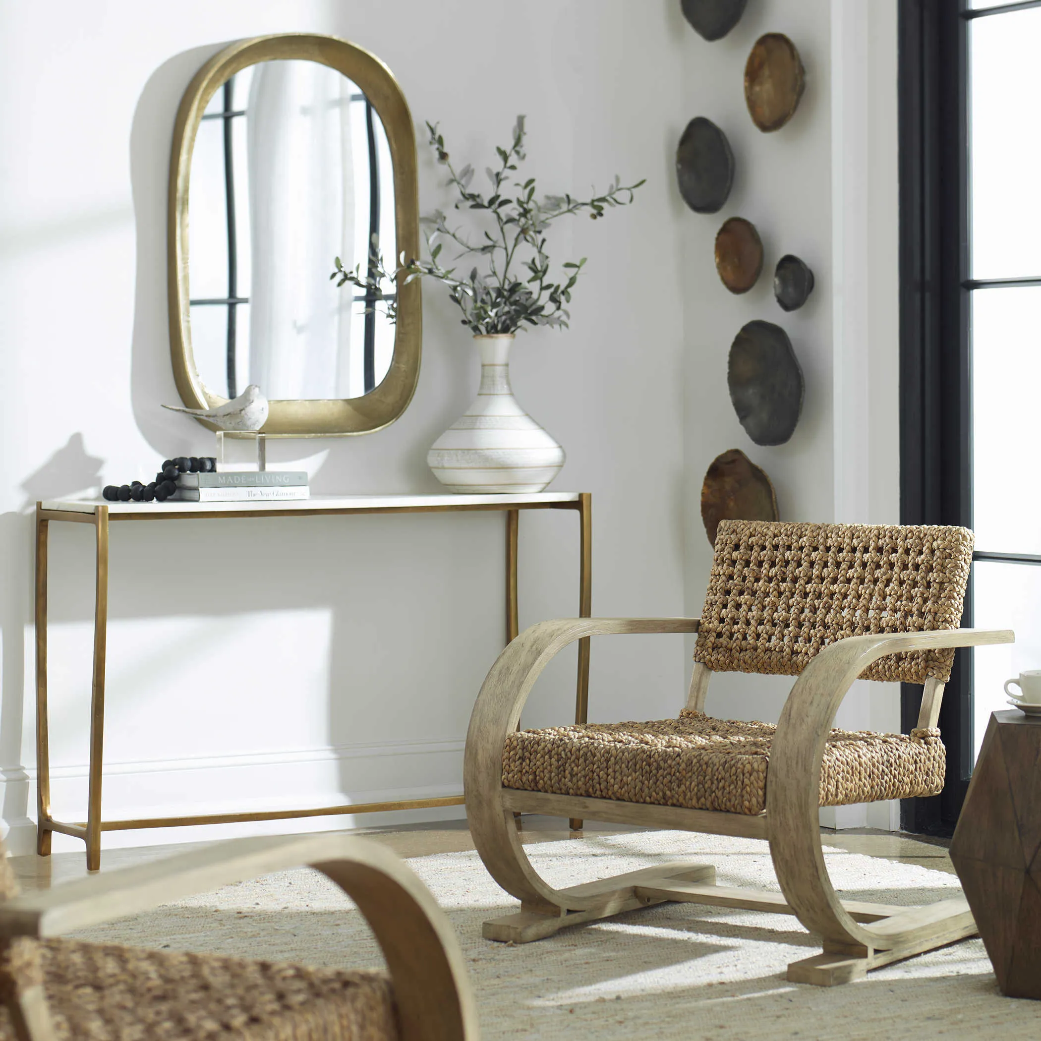 Brass Arch Mirror