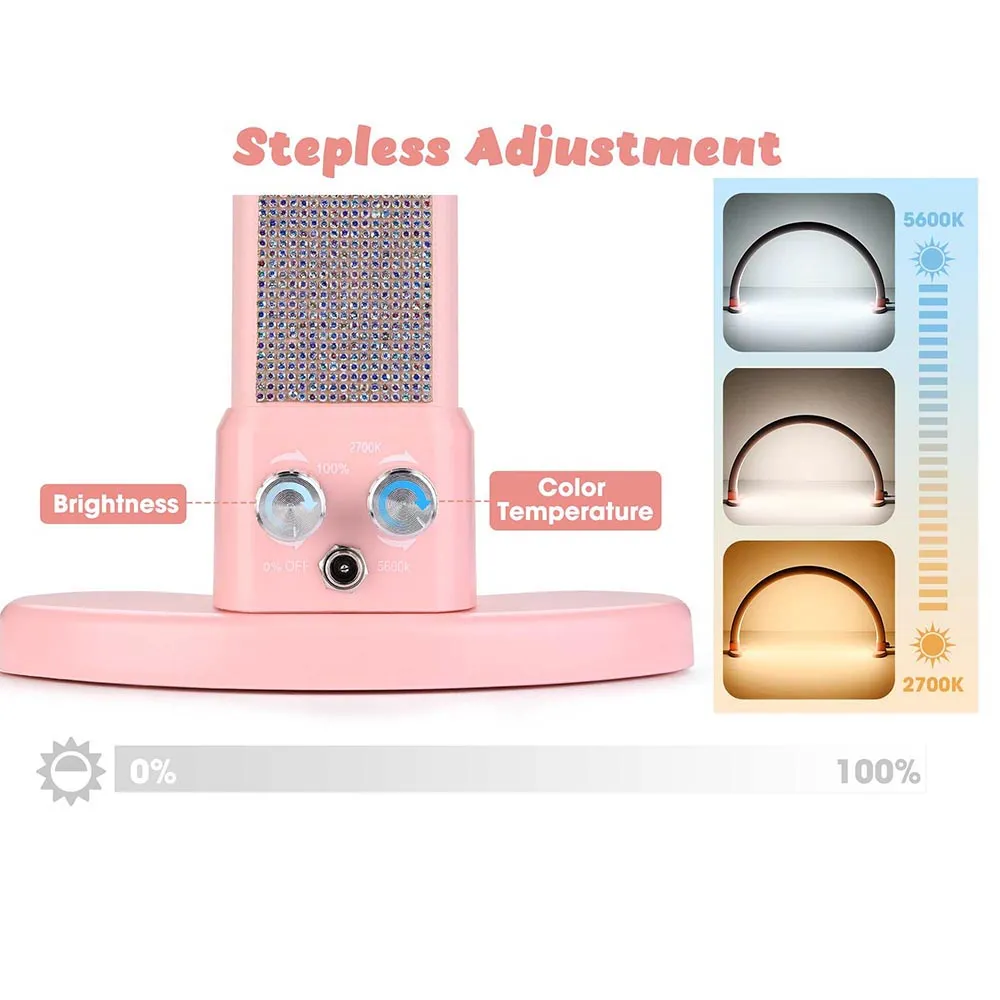 Byootique Glitter Nail Table Lamp