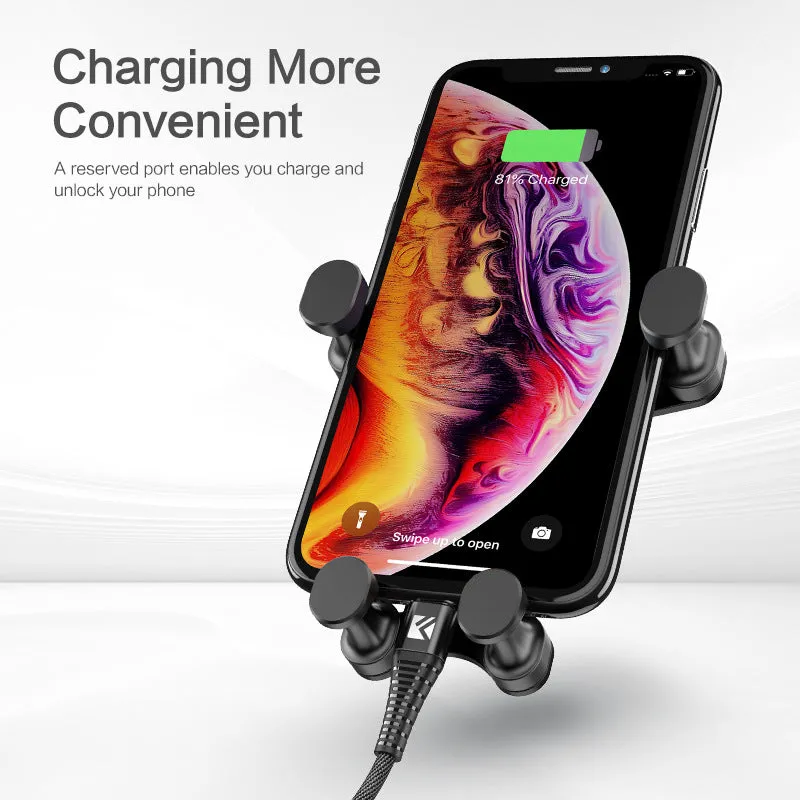 360-Degree Adjustable Car Mount for Mobile Phones – Universal Phone Holder with Enhanced Stability