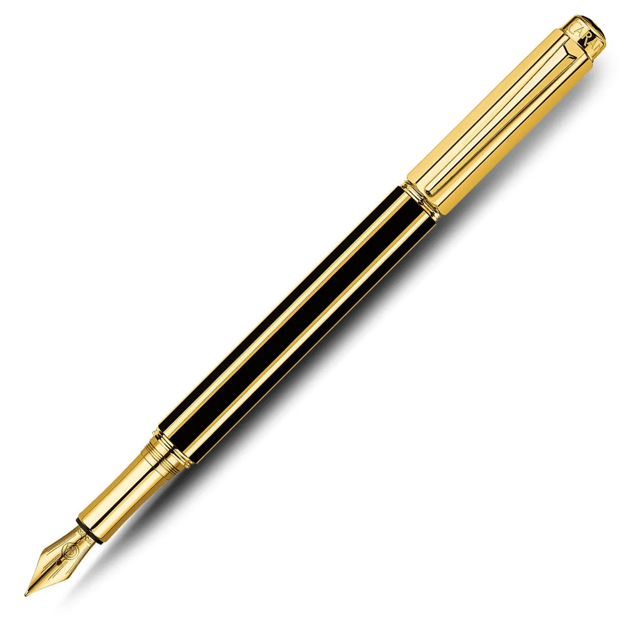 Caran d'Ache Varius China Black Gold Plated Fountain Pen