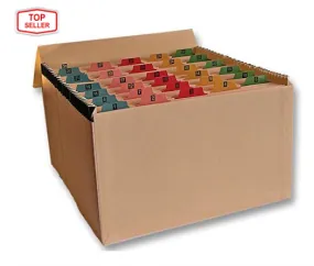 Cathedral Expanding File Manilla Mylar Reinforced 31 Pocket Labelled 1-31 Buff