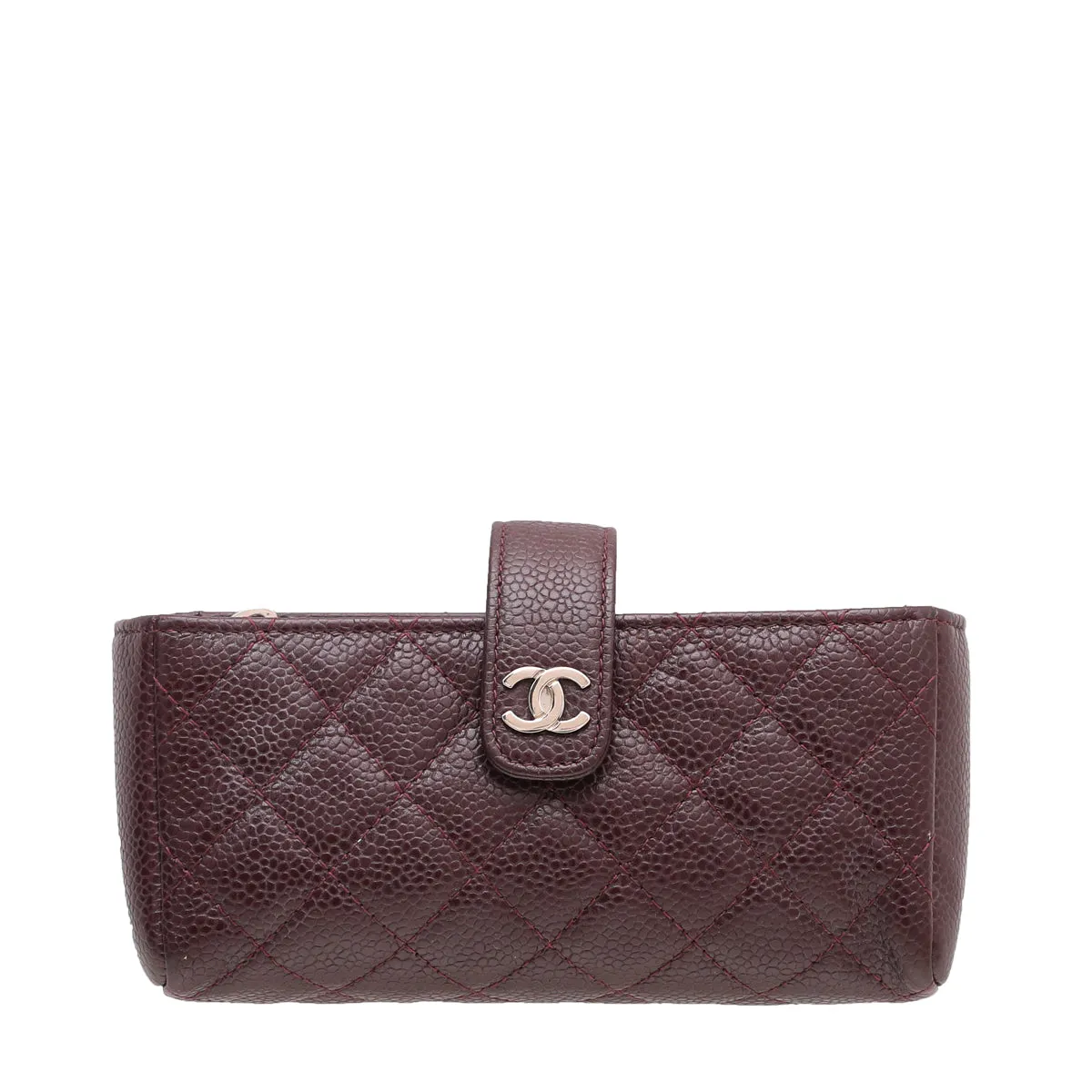 Chanel Burgundy Mini Mobile Pouch