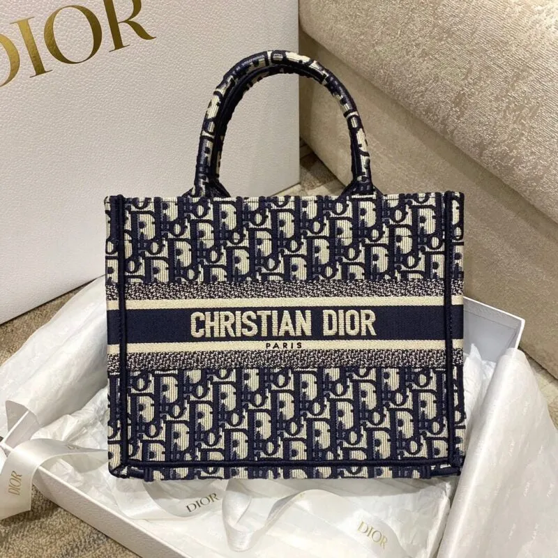 Christian Dior Book Tote Oblique Canvas Medium