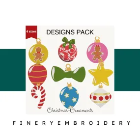 Christmas Ornaments - Designs Pack 3 : Embroidery Design