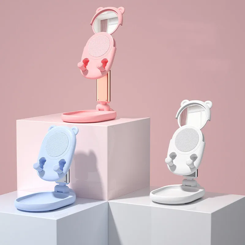 Compatible with Apple, Bunny Bear Style Phone Holder Tablet Stand For Iphone Ipad Tablet Adjustable Desk Phone Stand Desktop Holder For Xiaomi Tablet