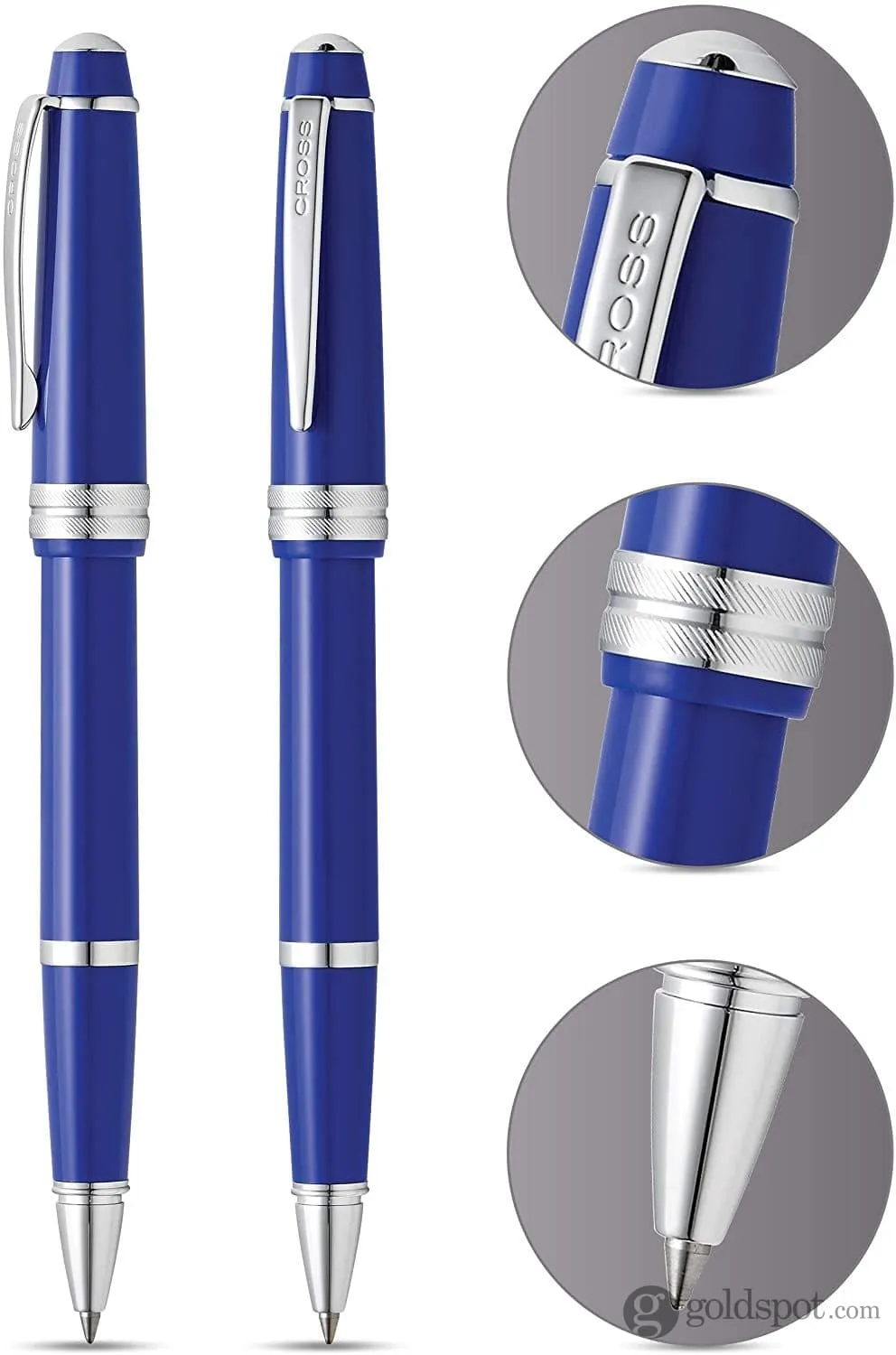 Cross Bailey Light Rollerball Pen in Polished Blue Resin