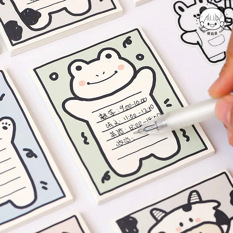 Cute Milk White Rabbit Series Sticky Note And Notepad