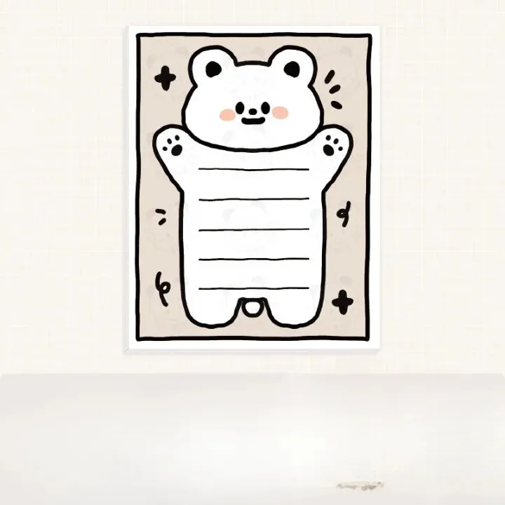 Cute Milk White Rabbit Series Sticky Note And Notepad